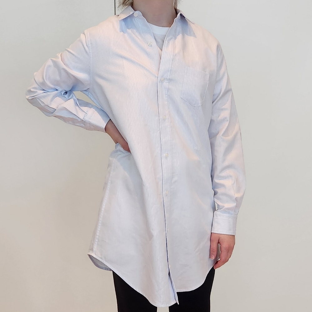 Eileen M Custom Striped Button Down Tunic - image 2